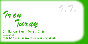 iren turay business card